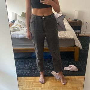 vintage orange-label relaxed fit black Levi’s jeans